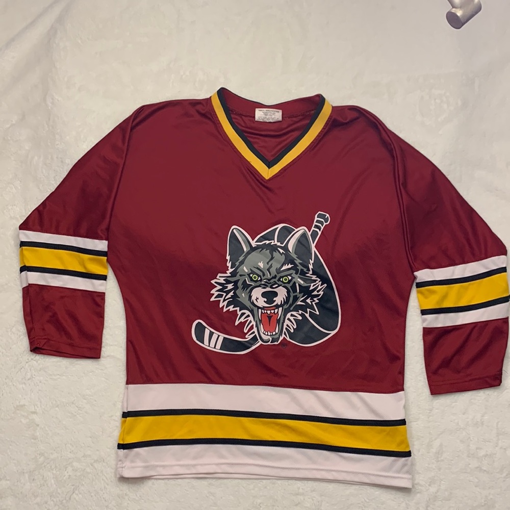 Chicago Wolves hockey jersey. Youth L. Used